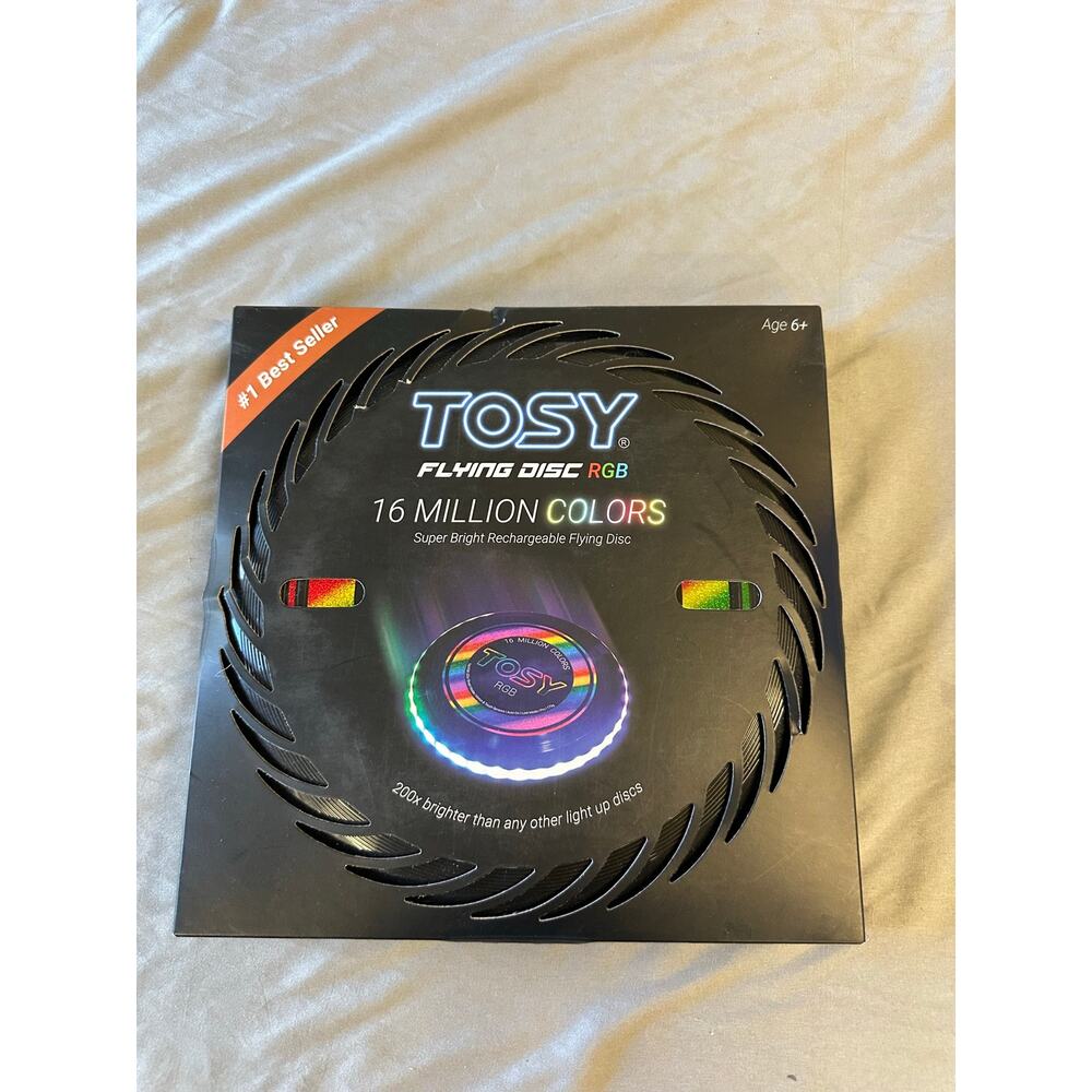 New TOSY Flying Disc 108RGB LEDs 16 Million Colors 36 LEDs 200x Brighter Frisbee